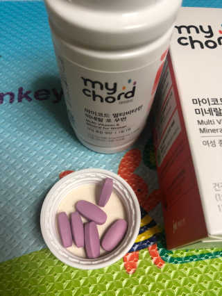 JW중외제약 마이코드 멀티비타민미네랄 포 우먼 — 5점을 준 리뷰어가 2020년 7월 올린 사용 사진