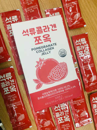 조은약초 석류콜라겐 석류즙 석류쪼옥 젤리 스틱 15포 x 20g — 5점을 준 리뷰어가 2020년 8월 올린 사용 사진