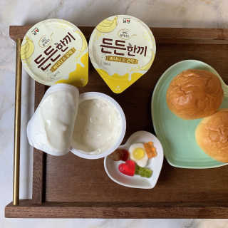 남양유업 [떠먹는 불가리스] 든든한끼 바나나 곤약 10ea — 4점을 준 리뷰어가 2020년 7월 올린 사용 사진