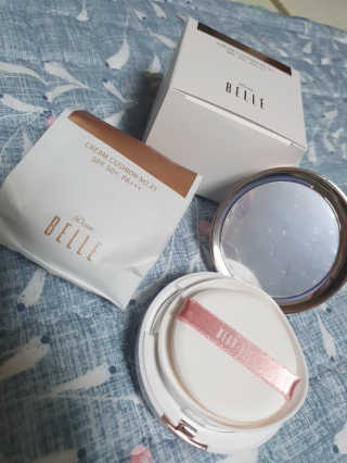 디어벨르 크림쿠션 DEAR BELLE CREAM COUSION — 5점을 준 리뷰어가 2020년 8월 올린 사용 사진