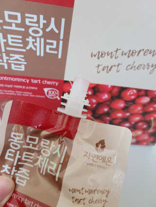 자연에온 몽모랑시 타트체리 착즙 100mL 10개입 2BOX — 5점을 준 리뷰어가 2020년 11월 올린 사용 사진