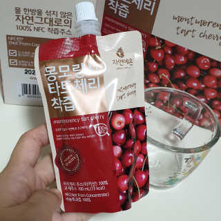 자연에온 몽모랑시 타트체리 착즙 100mL 10개입 2BOX — 5점을 준 리뷰어가 2020년 11월 올린 사용 사진
