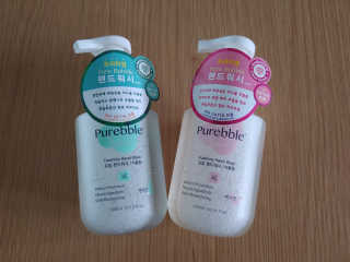Purebble 당김없이 속촉촉_퓨어블 핸드워시 3종 [랜덤발송] — 5점을 준 리뷰어가 2020년 7월 올린 사용 사진