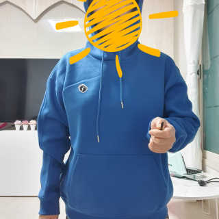 브랜디드라이프스타일코리아 행텐 헤리티지 후드 티셔츠 — 5점을 준 리뷰어가 2020년 11월 올린 사용 사진