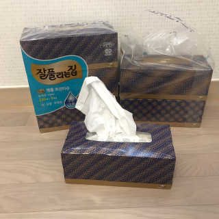 잘풀리는집 부드러운 모이스처 보습 미용 티슈 230매 — 5점을 준 리뷰어가 2020년 9월 올린 사용 사진