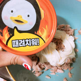 동원참치 펭수참치 — 5점을 준 리뷰어가 2020년 6월 올린 사용 사진
