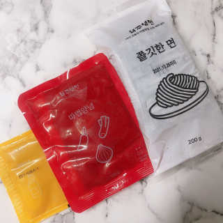 [해주냉면] 신천맛집 매운 비빔냉면 2인분 + 무절임 — 5점을 준 리뷰어가 2020년 5월 올린 사용 사진