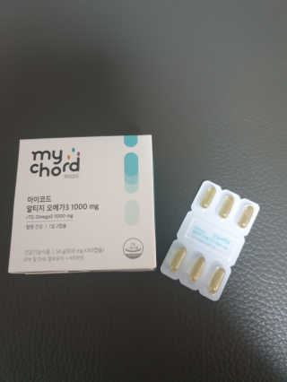 JW중외제약 마이코드 알티지 오메가3 1000 mg — 4점을 준 리뷰어가 2020년 9월 올린 사용 사진