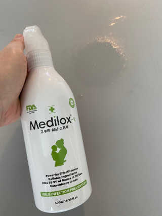 Medilox 메디록스 살균소독제_3종 500ml [택 1] — 4.5점을 준 리뷰어가 2020년 8월 올린 사용 사진