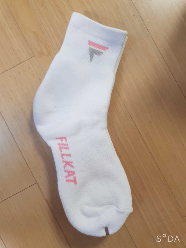 필캣 선수용 스포츠 배드민턴 국대양말 리뷰 사진