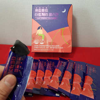 서울약사신협_쁘띠쁘띠타트체리콜라겐_20g x 14포 — 3점을 준 리뷰어가 2020년 12월 올린 사용 사진