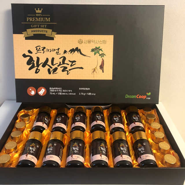 서울약사신협_프리미엄황삼골드_3.75g x 12환+75mgx12병 리뷰 사진