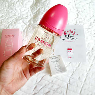 유비맘 PPSU 젖병 노꼭지_200ml_컬러 랜덤 발송 — 5점을 준 리뷰어가 2020년 7월 올린 사용 사진