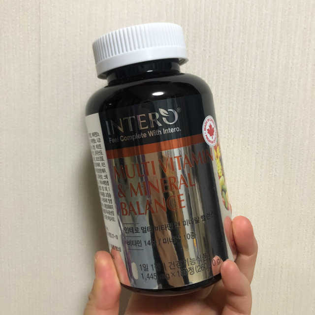 인테로 멀티비타민 앤 미네랄 밸런스 리뷰 사진