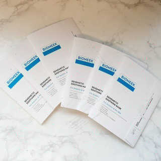 바이오믹 BIOMEEK SENSIMETIC SOOTHING MASK.S — 5점을 준 리뷰어가 2020년 7월 올린 사용 사진