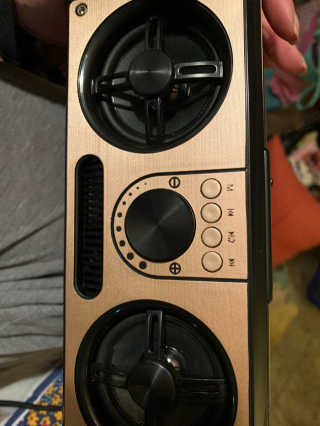 SEVIZ RETRO20W 레트로 블루투스 스피커 — 4.5점을 준 리뷰어가 2020년 8월 올린 사용 사진
