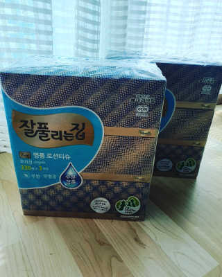 잘풀리는집 부드러운 모이스처 보습 미용 티슈 230매 — 5점을 준 리뷰어가 2020년 9월 올린 사용 사진