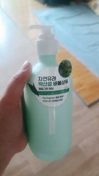 멈칫 향기좋은 약산성 샴푸, 단백질 퀵트리트먼트 택1 — 5점을 준 리뷰어가 2020년 6월 올린 사용 사진