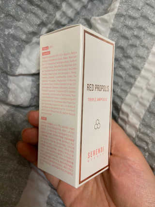 세렌디뷰티 레드 프로폴리스 트리플 앰플 — 5점을 준 리뷰어가 2020년 7월 올린 사용 사진
