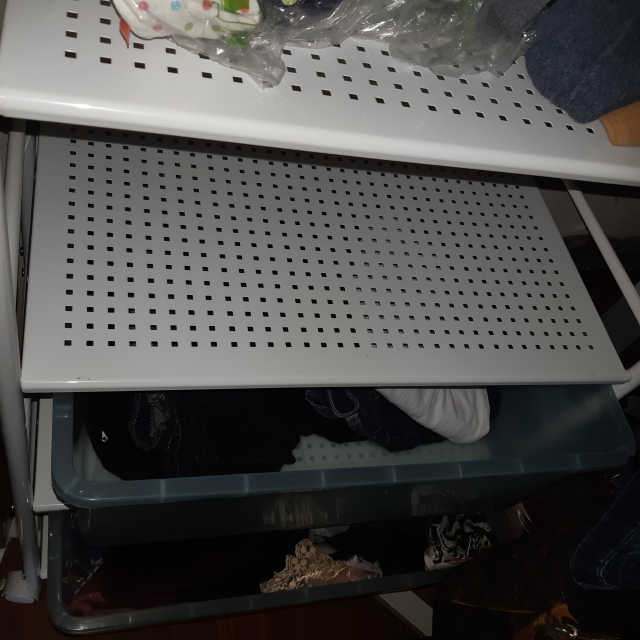 DIY 다용도 메쉬 철제 트롤리 수납선반 렌지대 정리함 리뷰 사진
