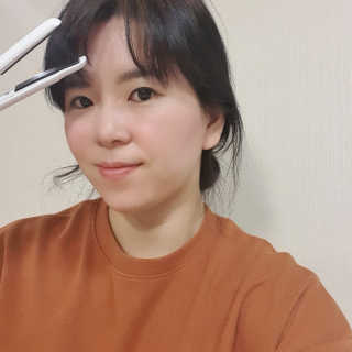 모즈헤어 휴대용 미니 고데기 — 5점을 준 리뷰어가 2020년 9월 올린 사용 사진
