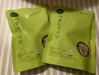 한촌몰 설렁탕집 가마솥 도가니탕 350g x 2팩 — 5점을 준 리뷰어가 2020년 8월 올린 사용 사진
