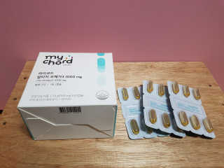 JW중외제약 마이코드 알티지 오메가3 1000 mg — 5점을 준 리뷰어가 2020년 9월 올린 사용 사진