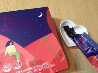 서울약사신협_쁘띠쁘띠타트체리콜라겐_20g x 14포 — 4점을 준 리뷰어가 2020년 12월 올린 사용 사진