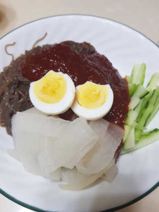 [해주냉면] 신천맛집 매운 비빔냉면 2인분 + 무절임 — 5점을 준 리뷰어가 2020년 5월 올린 사용 사진