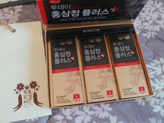 서울약사신협_투데이홍삼정플러스스틱_10g x 30포 — 5점을 준 리뷰어가 2020년 12월 올린 사용 사진