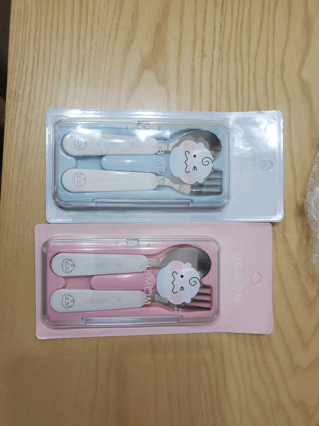 유비맘 스푼포크 케이스 세트 1+1 _컬러랜덤 발송 리뷰 사진