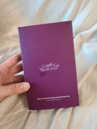 GARANG GARANG 피오니 룻 모이스처라이징 앤 수딩 마스크팩 — 5점을 준 리뷰어가 2020년 4월 올린 사용 사진