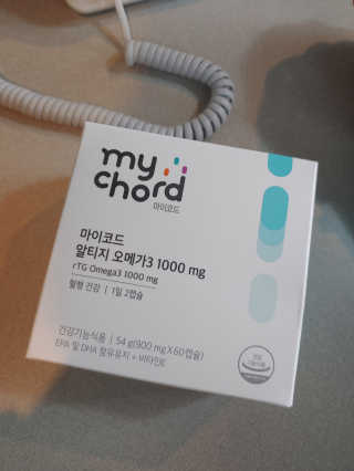 JW중외제약 마이코드 알티지 오메가3 1000 mg — 5점을 준 리뷰어가 2020년 7월 올린 사용 사진