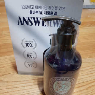 앤써웨이 모링가 앤 비오틴 마일드 샴푸 — 5점을 준 리뷰어가 2020년 8월 올린 사용 사진