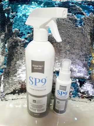 SP9 스프레이형 프리미엄 살균소독제 500ml+100ml — 5점을 준 리뷰어가 2020년 11월 올린 사용 사진
