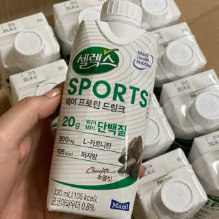셀렉스스포츠 셀렉스 스포츠 드링크 초콜릿 _ 330ml x 12팩 — 5점을 준 리뷰어가 2020년 11월 올린 사용 사진