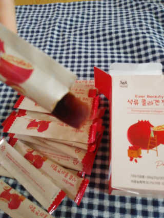 365더건강 에버뷰티 석류콜라겐 젤리 — 5점을 준 리뷰어가 2020년 9월 올린 사용 사진