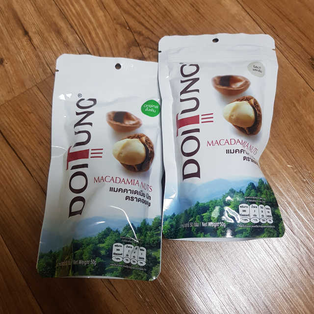 도이퉁 마카다미아 넛 90g  로얄 마카넛 오리지널 쏠트 허니 리뷰 사진