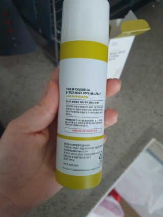달리프 클로렐라 베러 루트 쿨링 스프레이 100ml — 5점을 준 리뷰어가 2020년 8월 올린 사용 사진