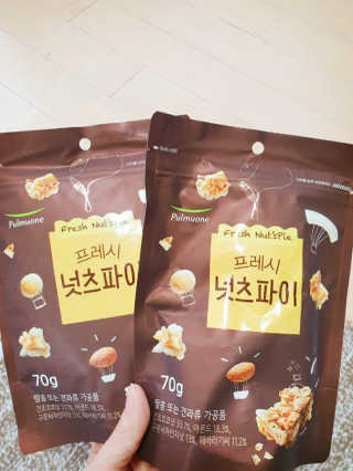 [풀무원] 프레시 넛츠파이 3개입 — 5점을 준 리뷰어가 2020년 4월 올린 사용 사진