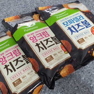 [풀무원] 치즈볼 2종-모짜렐라, 앙크림 — 5점을 준 리뷰어가 2020년 10월 올린 사용 사진