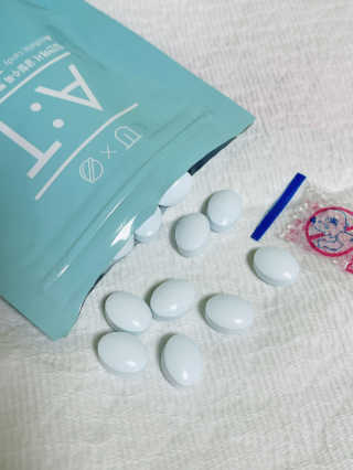 입 냄새 완화에 도움을 주는 에티켓 캔디 복숭아맛 앳캔디 — 3.5점을 준 리뷰어가 2020년 12월 올린 사용 사진