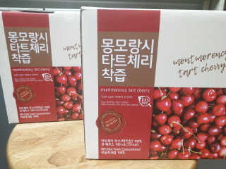자연에온 몽모랑시 타트체리 착즙 100mL 10개입 2BOX — 5점을 준 리뷰어가 2020년 10월 올린 사용 사진