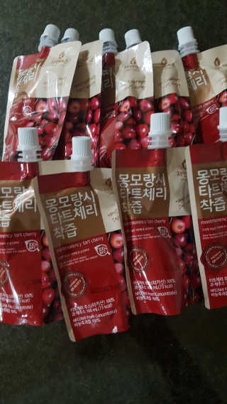 자연에온 몽모랑시 타트체리 착즙 100mL 10개입 2BOX — 5점을 준 리뷰어가 2020년 10월 올린 사용 사진