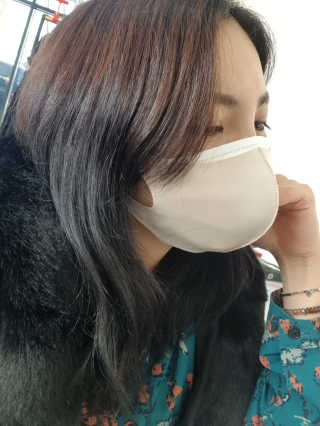 이노레이어 무봉제 마스크_신제품 — 4점을 준 리뷰어가 2020년 12월 올린 사용 사진