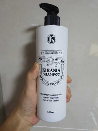 키라니아 피토스칼프 탈모완화 기능성샴푸 500ml — 4점을 준 리뷰어가 2020년 12월 올린 사용 사진