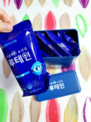 서울약사신협_내몸애눈건강루테인_2g x 50포 — 5점을 준 리뷰어가 2020년 8월 올린 사용 사진