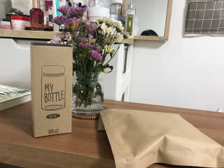 산들녘 한끼식사 스타터 패키지-둥근마/아로니아/쑥+전용보틀 — 4.5점을 준 리뷰어가 2020년 6월 올린 사용 사진