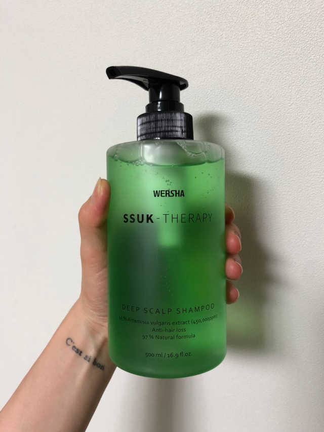 워샤 쑥테라피 딥스칼프 샴푸 500ml + 헤어토닉 150ml 리뷰 사진