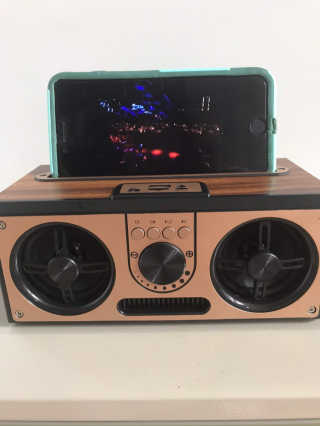 SEVIZ RETRO20W 레트로 블루투스 스피커 — 5점을 준 리뷰어가 2020년 8월 올린 사용 사진